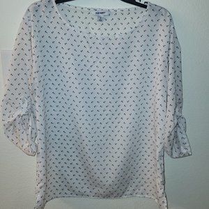 Old Navy Anchor Beach Nautical 3/4 sleeve - size Medium
